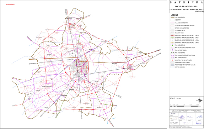 bathinda proposed transport network plan