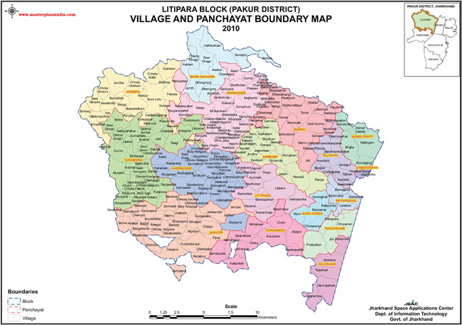 litipara block village paanchayat boundary map