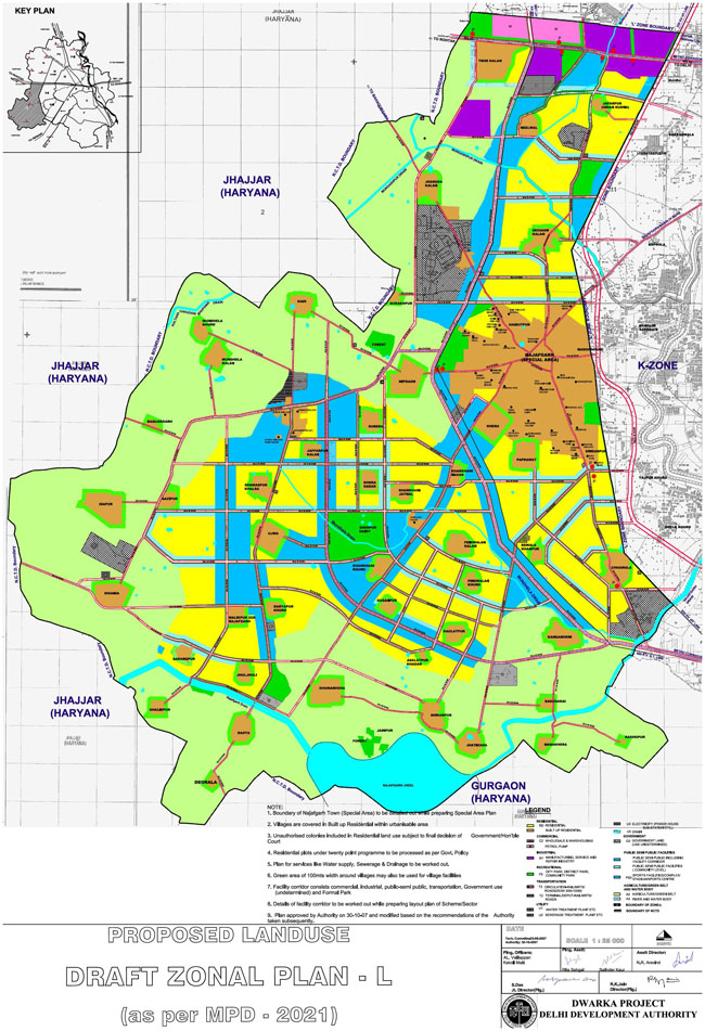 map zone l west delhi lll