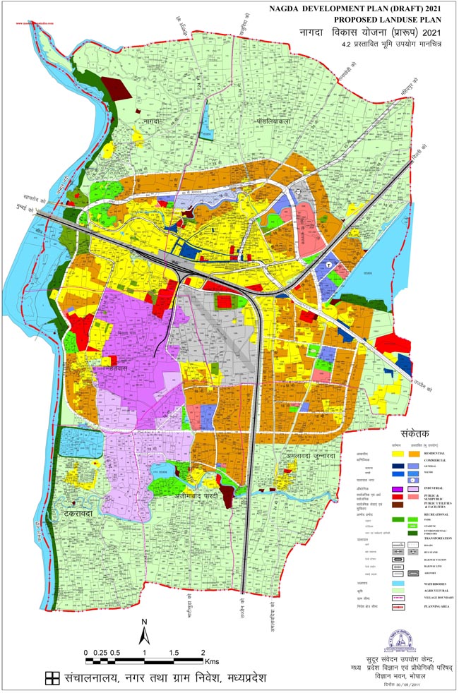 nagda master development plan 2021 draft map