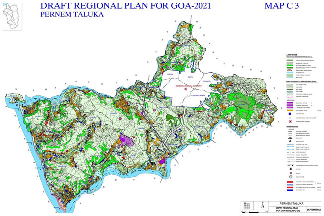 pernem taluka regional development plan 2021 map