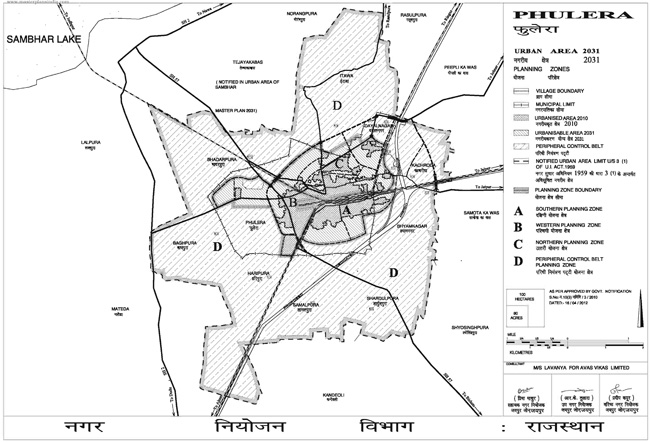 phulera urban area 2031 map