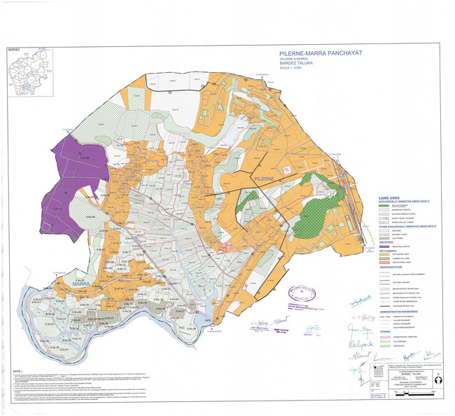 pilerne marra bardez regional development plan map