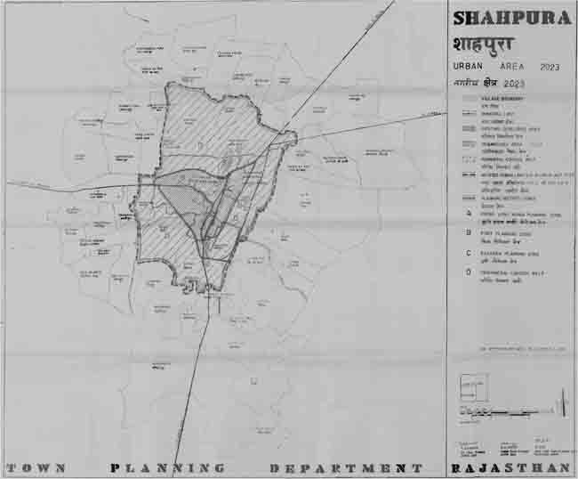 shahpura urban area 2023 map