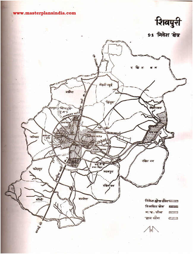shivpuri planning area map