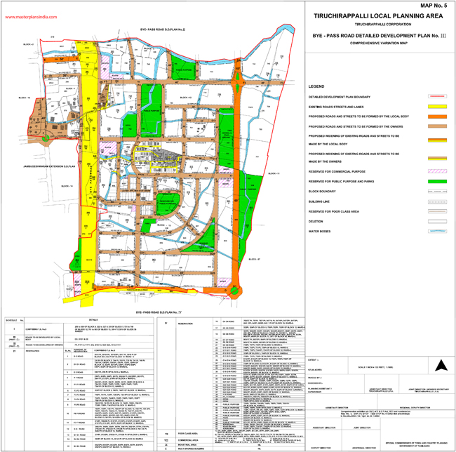tiruchirappalli bye pass road development plan 3 map5