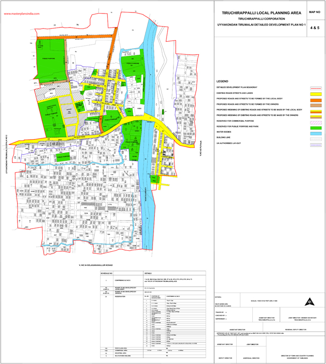 tiruchirappalli uyyakondan development plan 1 map45