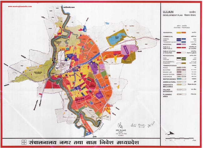 ujjain development plan map