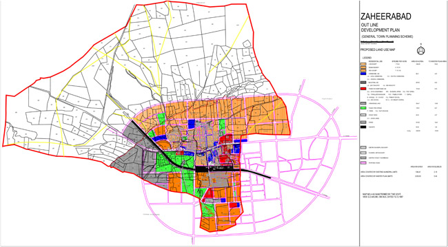 zaheerabad master development plan map