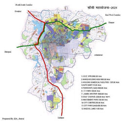 Jhansi Master Plan 2021 with road2
