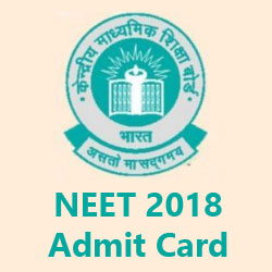 NEET 2018 Admit Card Download