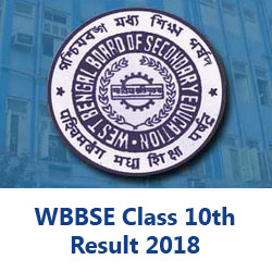 WBBSE Class 10th Result 2018