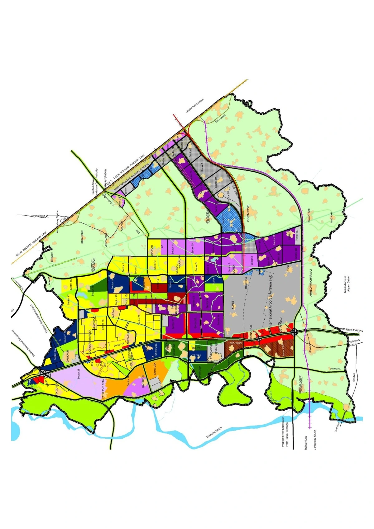 Draft YEIDA Master Plan 2041 PDF Map