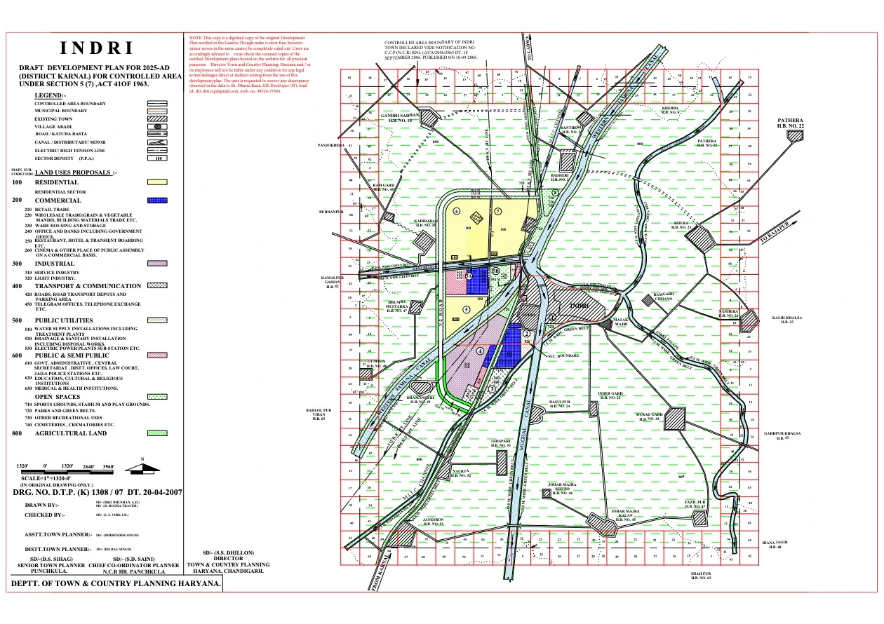 Indri Draft Development Plan 2025 PDF Map