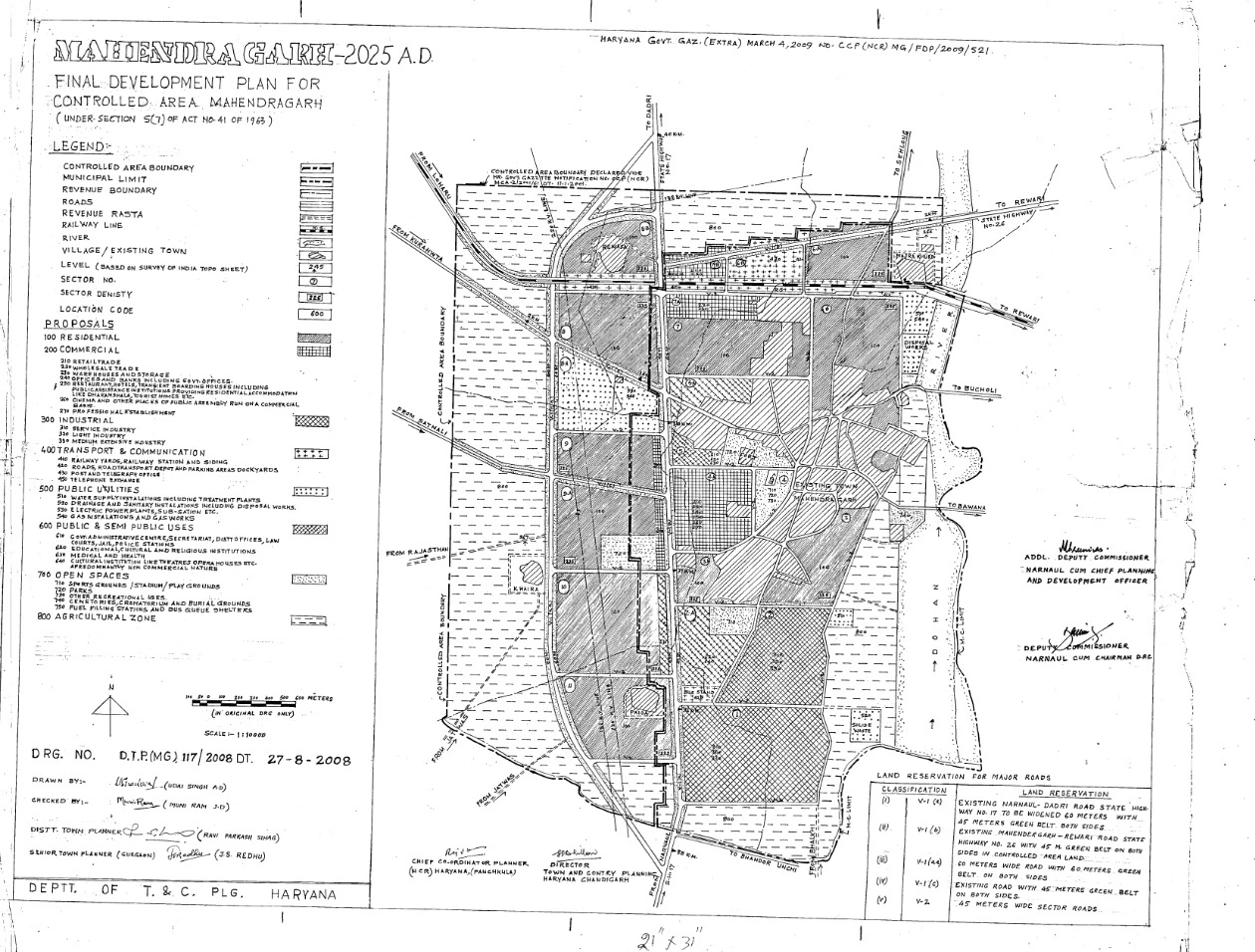 Mahendragarh Final Master Plan 2025 PDF Map