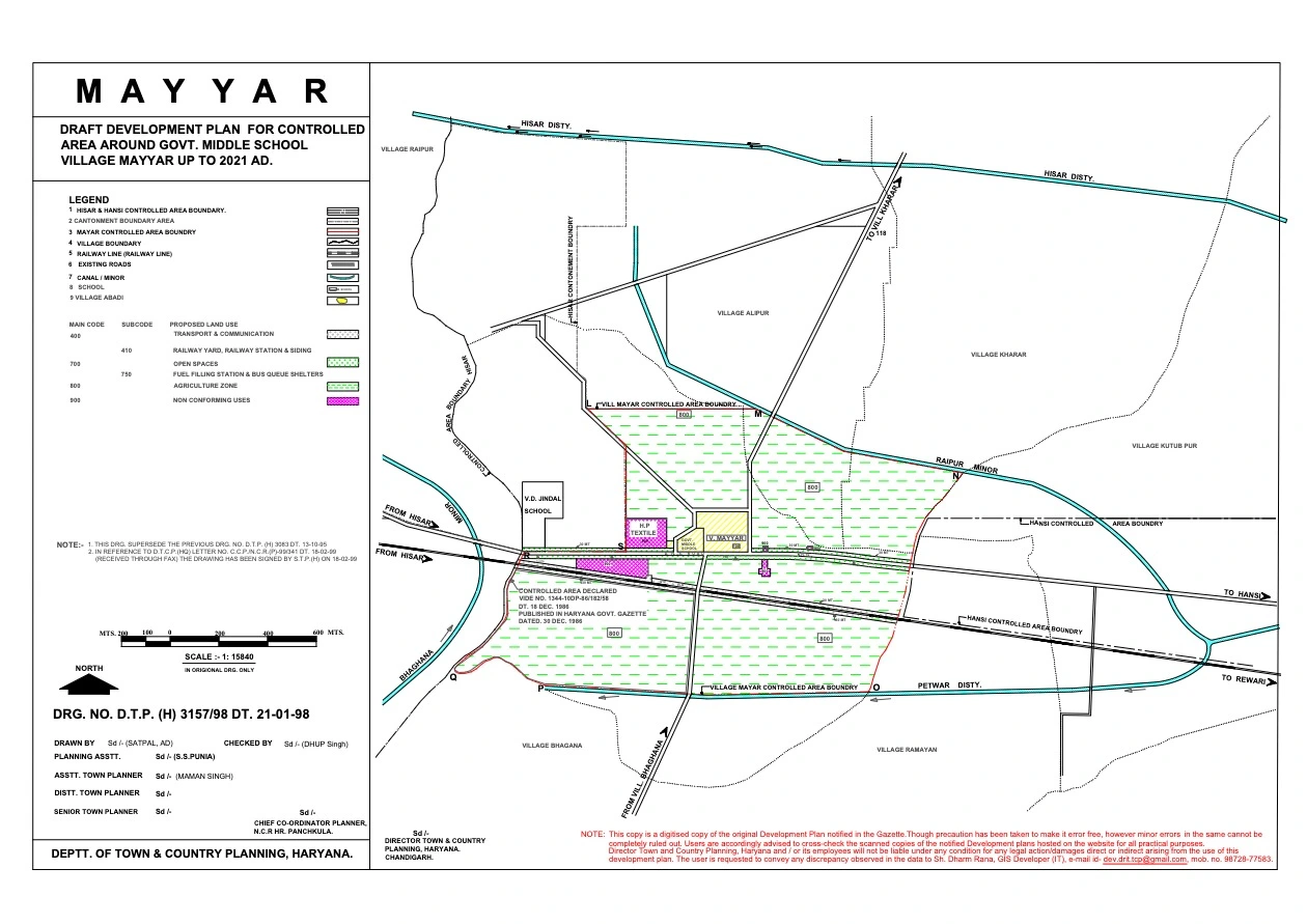 Mayyar Draft Master Development Plan 2021 PDF Map