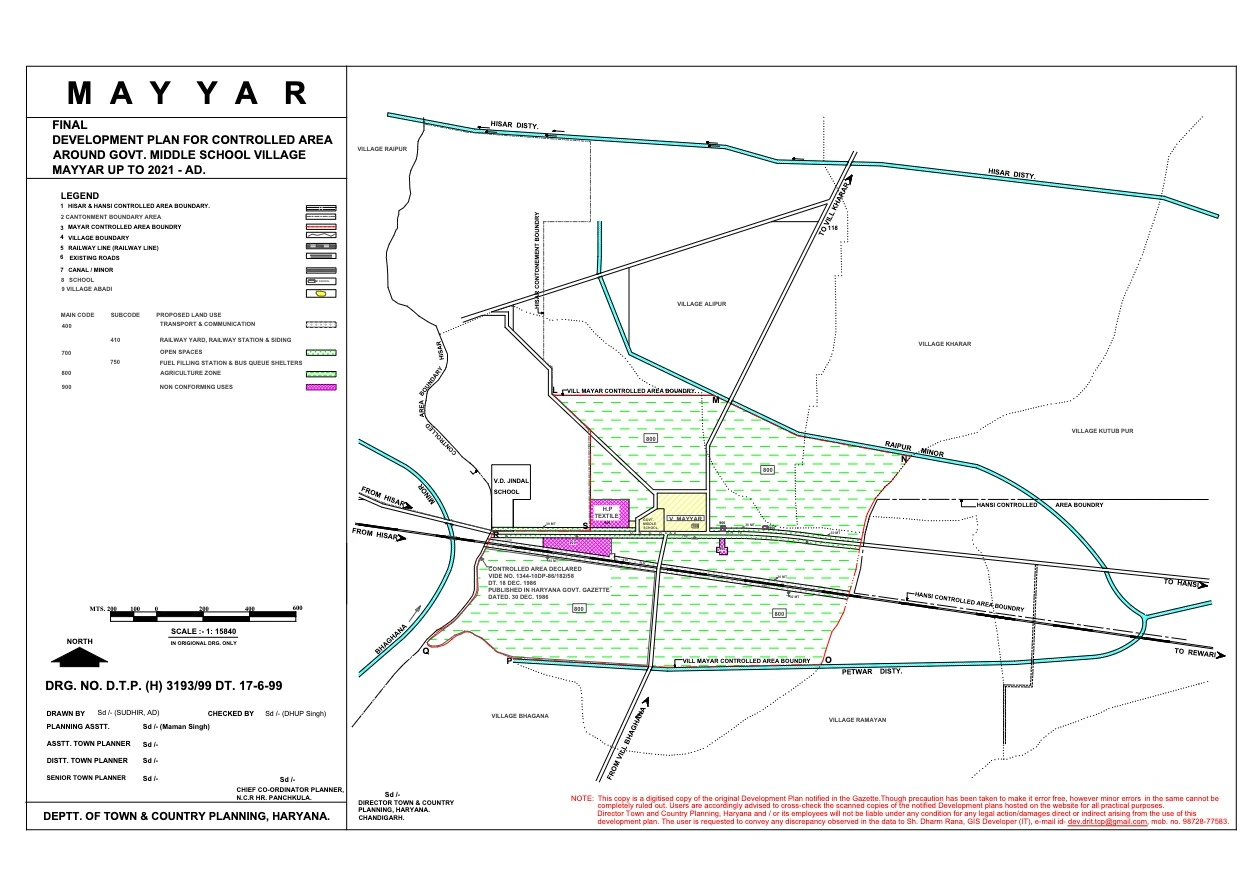 Mayyar Final Master Plan 2021 PDF Map