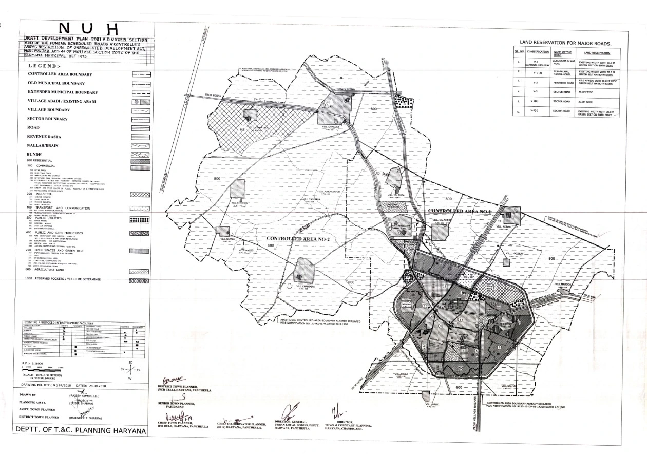 Nuh Draft Development Plan 2031 PDF Map