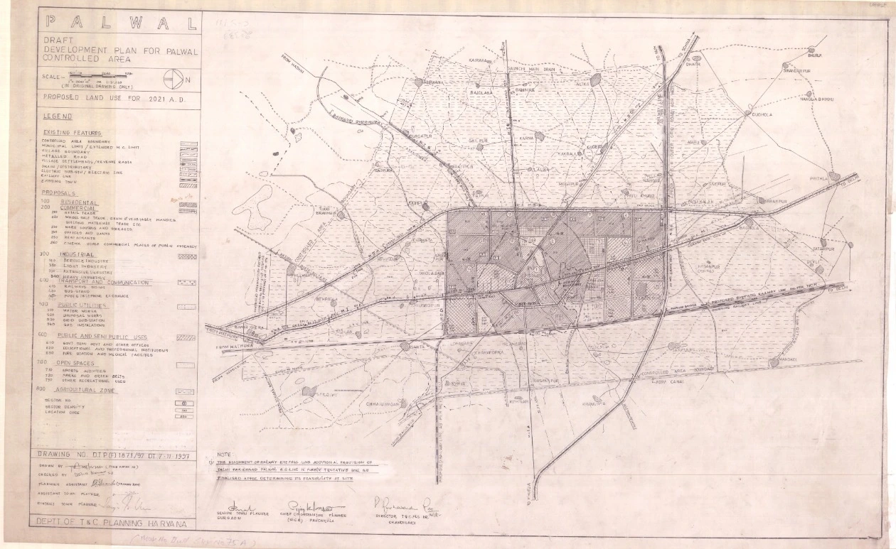 Palwal Draft Master Development Plan 2021 PDF Map