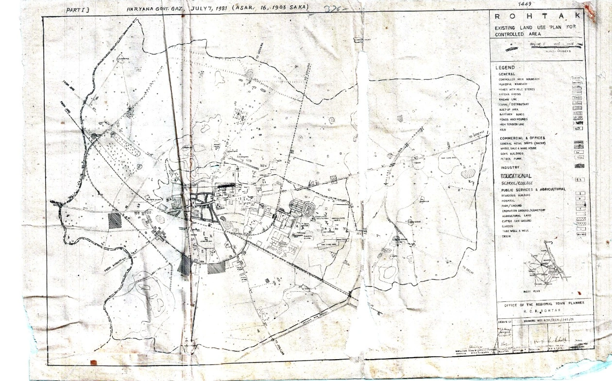 Rohtak Final Master Plan 2001 PDF Map