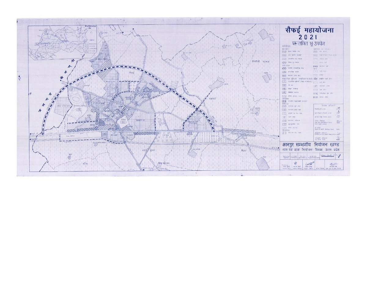 Saifai (Etawah) Master Plan / Regulated Area Map PDF 2021