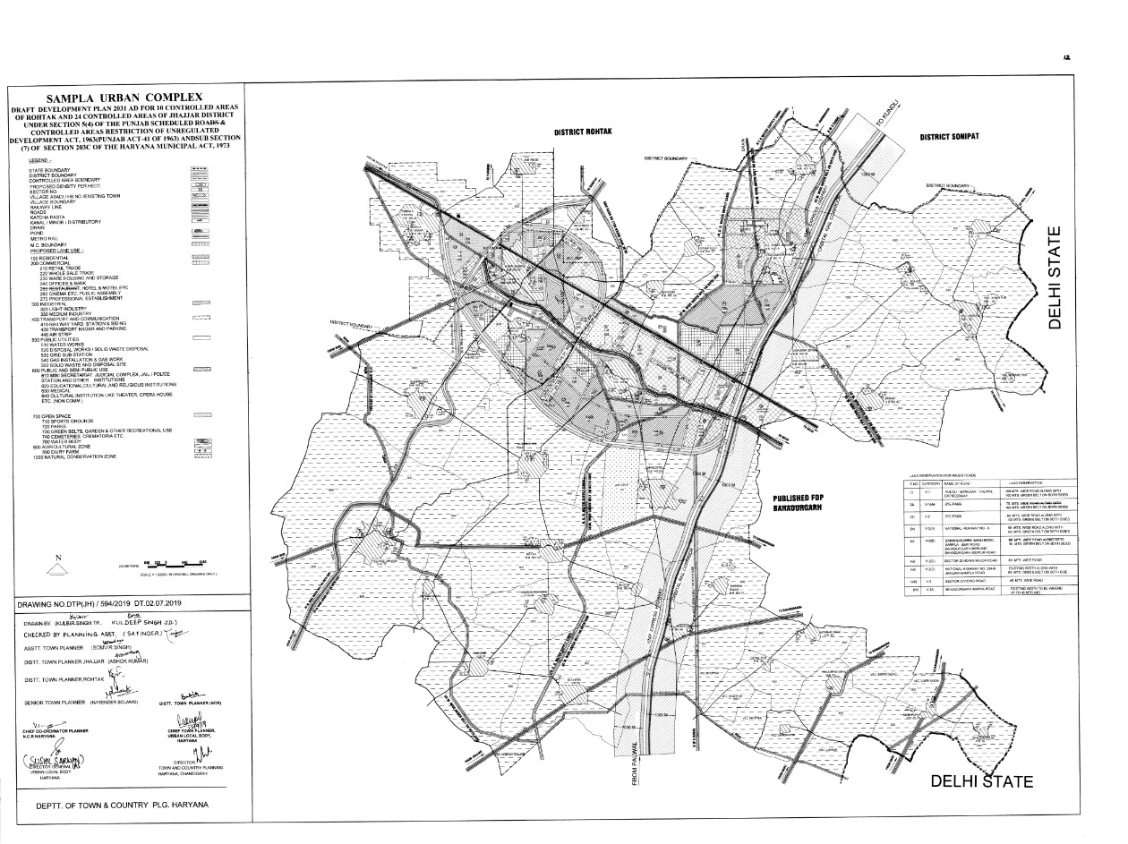 Sampla Draft Master Development Plan 2031 PDF Map