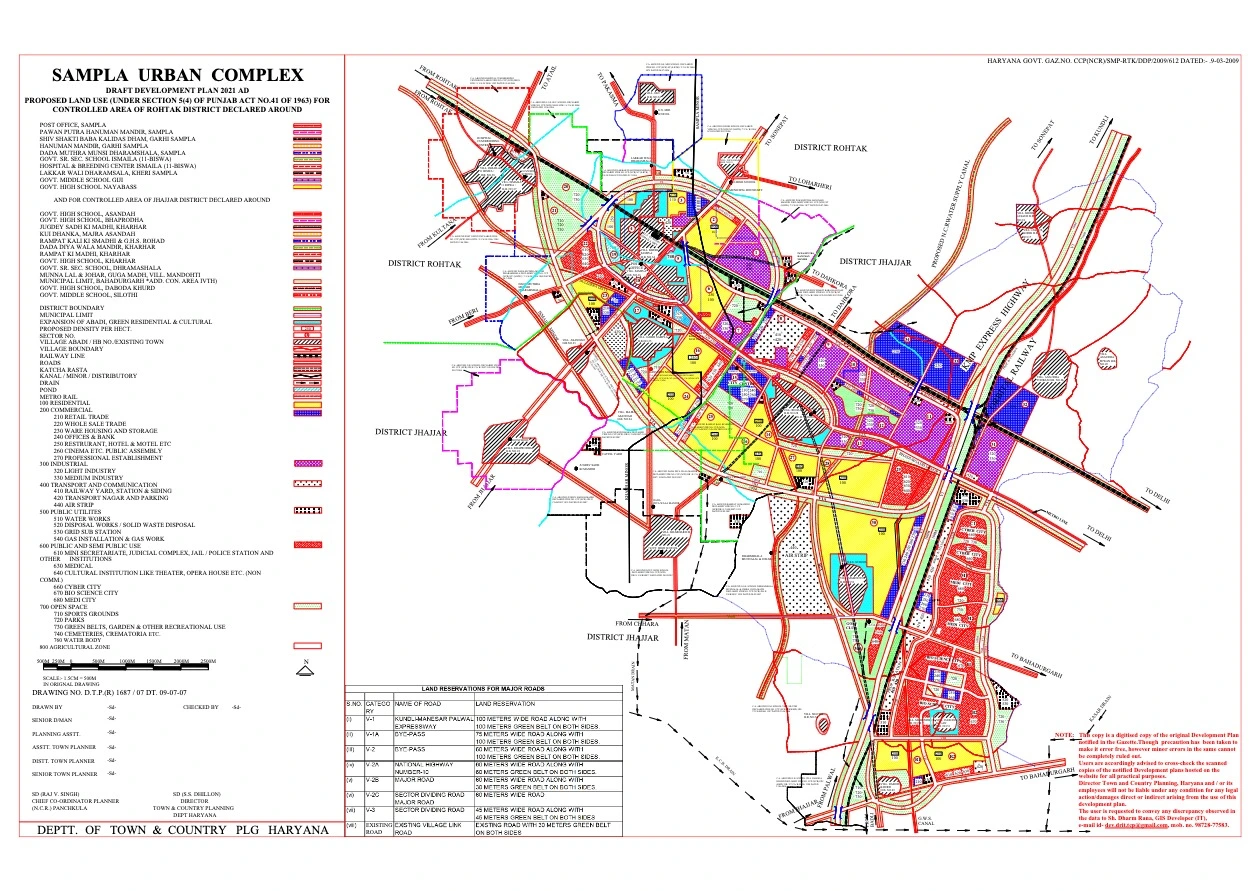 Sampla Urban Complex Draft Master Development Plan 2021 PDF Map