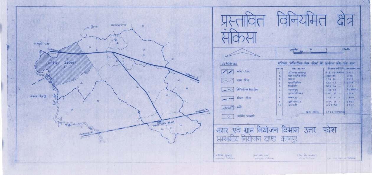 Sankisa(Farrukhabad) Master Plan / Regulated Area Map PDF