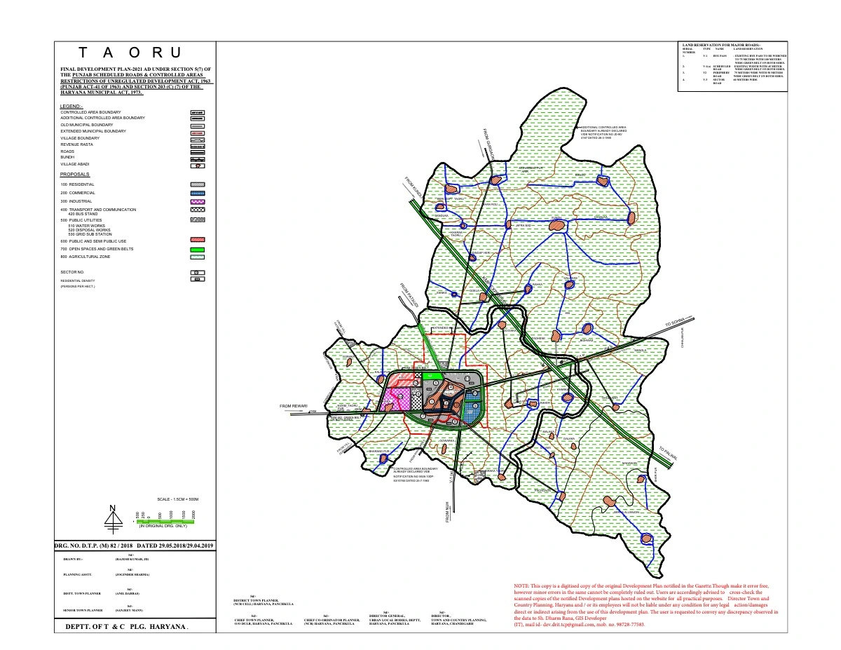 Taoru Final Master Plan 2021 PDF Map