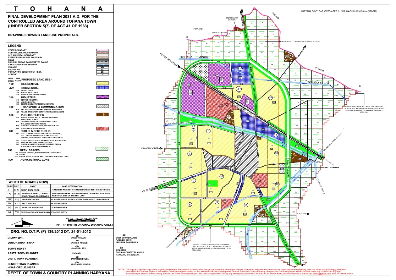 Tohana Final Master Plan 2031 PDF Map