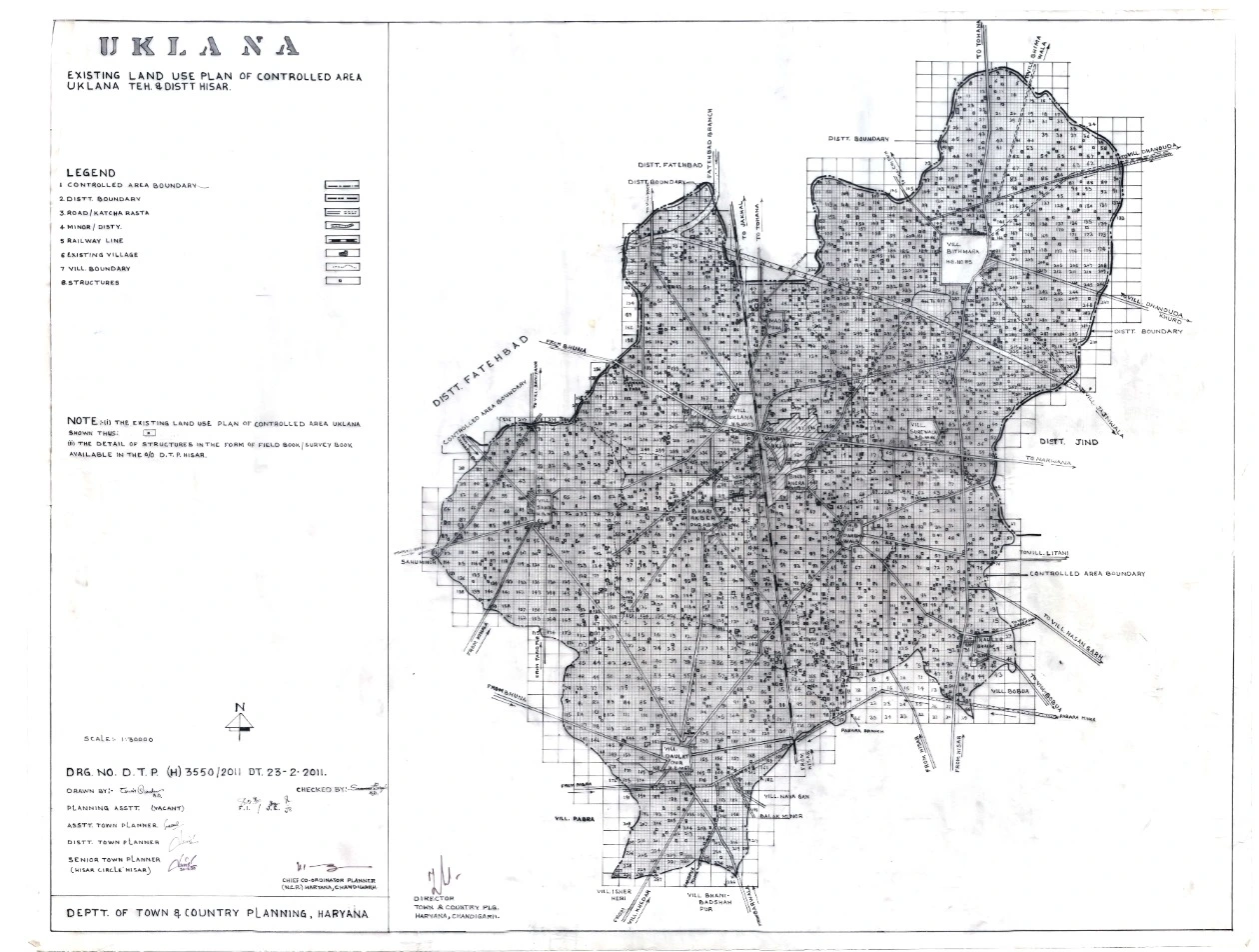 Uklana Existing Land Use Plan 2031 PDF Map