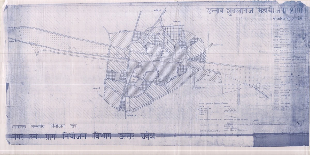 Unnao Shuklaganj Master Plan Map PDF 2001