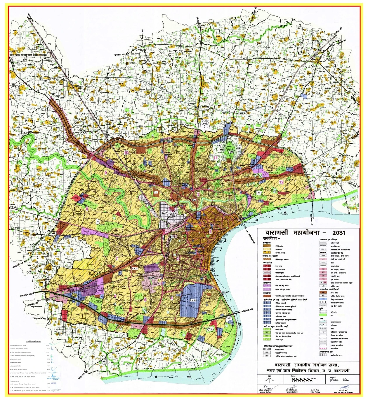 Varanasi Master Plan 2031 PDF Map