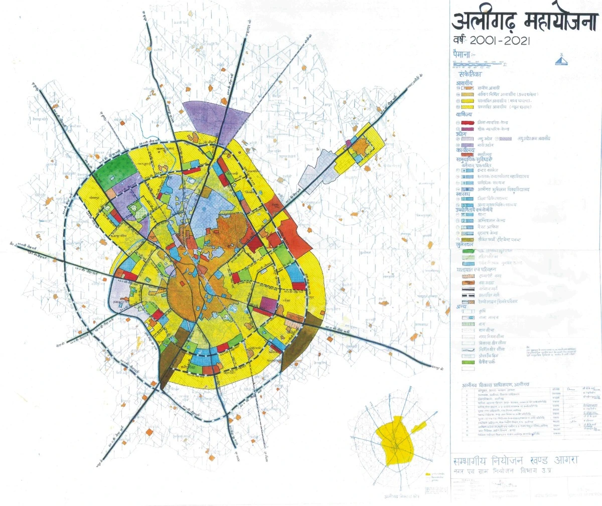 Aligarh Master Plan 2021 PDF Map