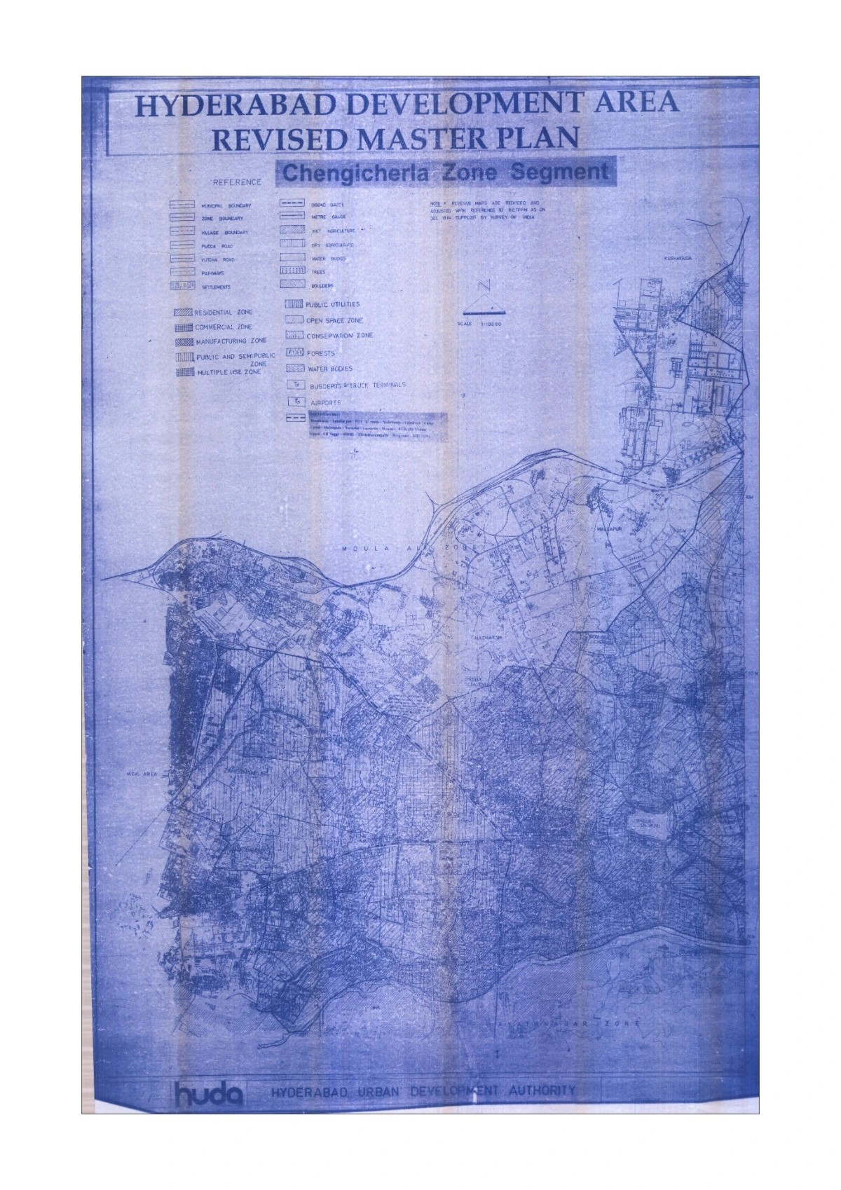 HMDA Chengicherla Zone Master Plan Sheet 1 PDF Map