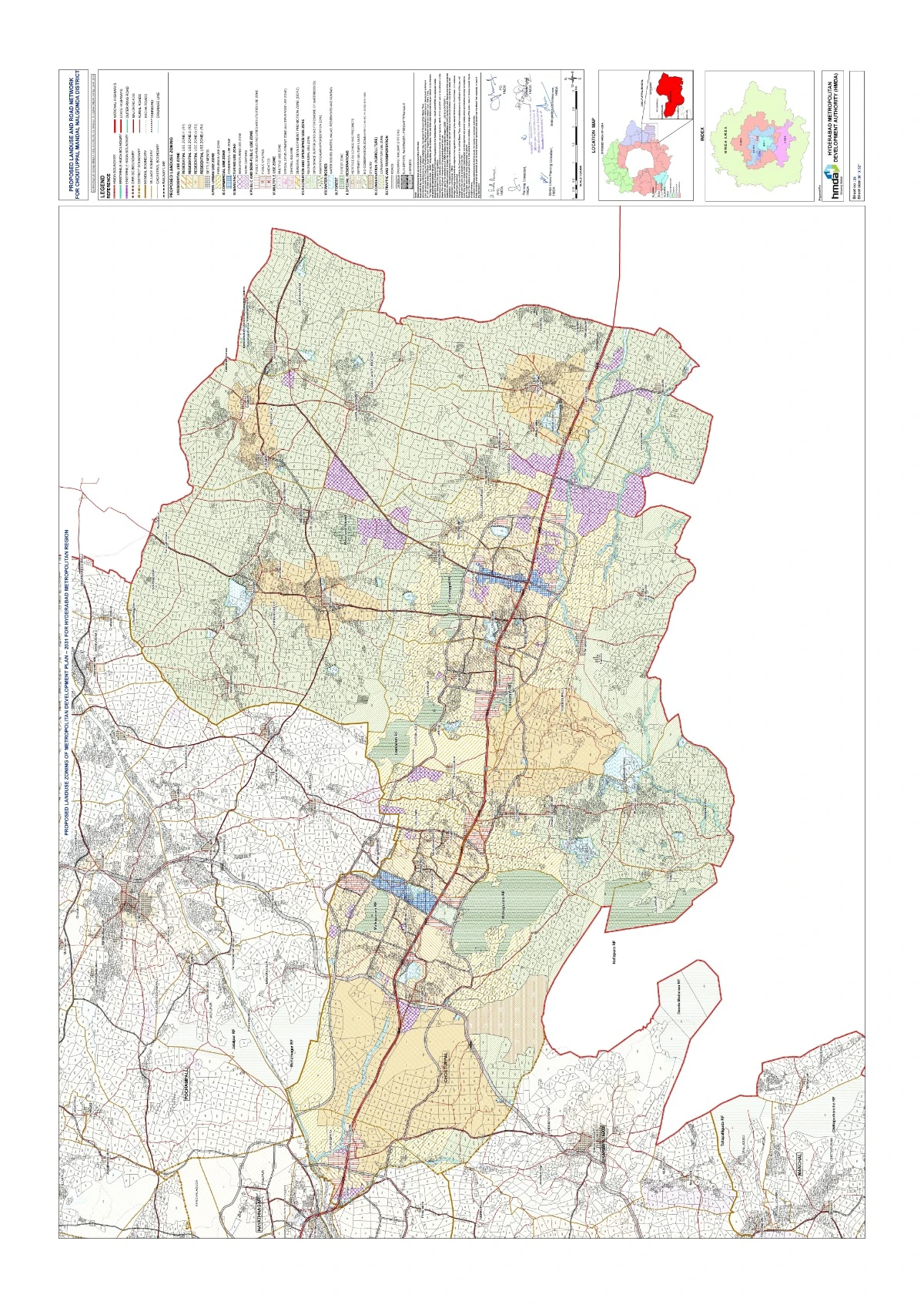 Choutuppal Master Plan 2031 PDF Map Nalgonda