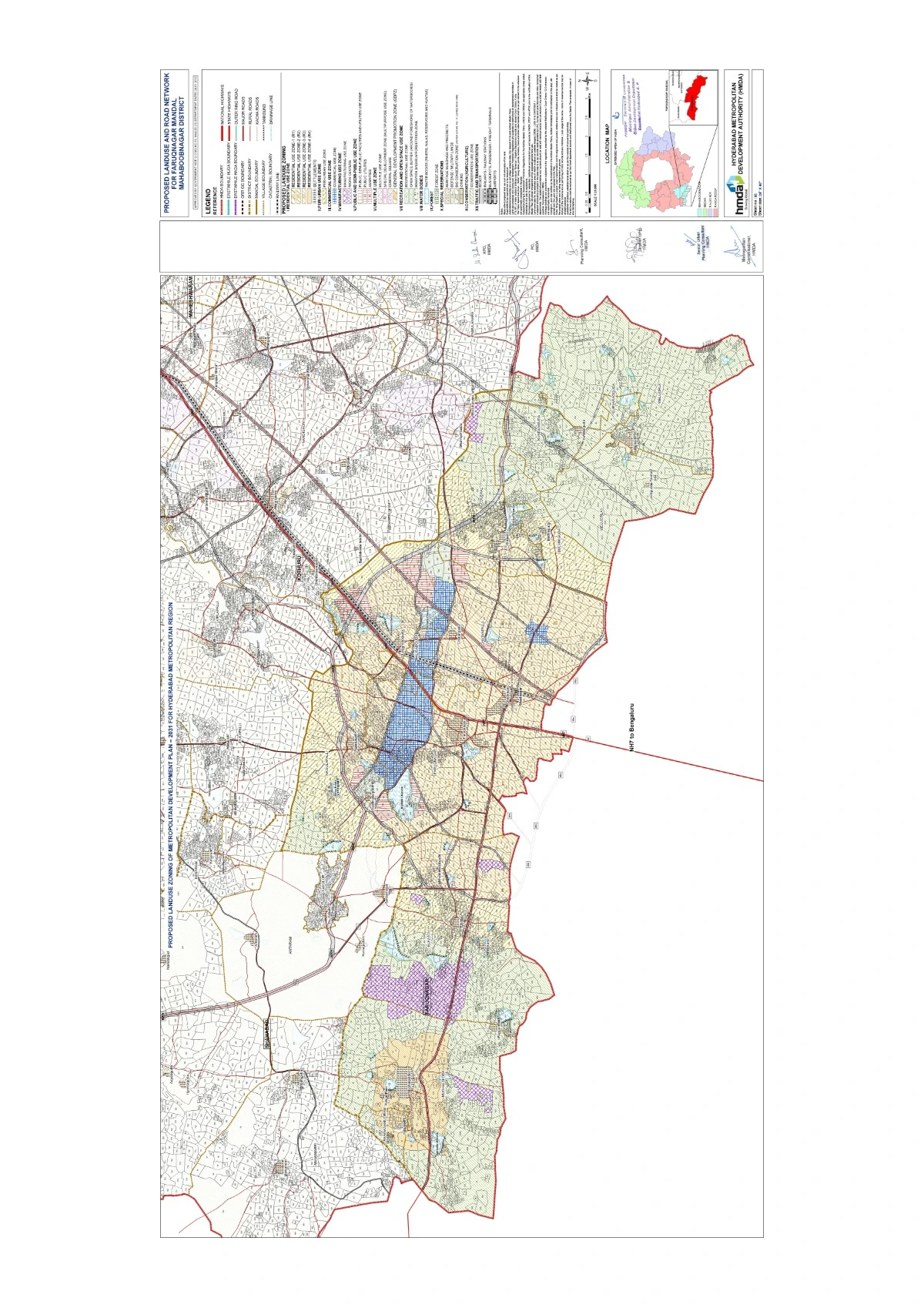 Faruqnagar Master Plan PDF Map 2031 Mahaboobnagar