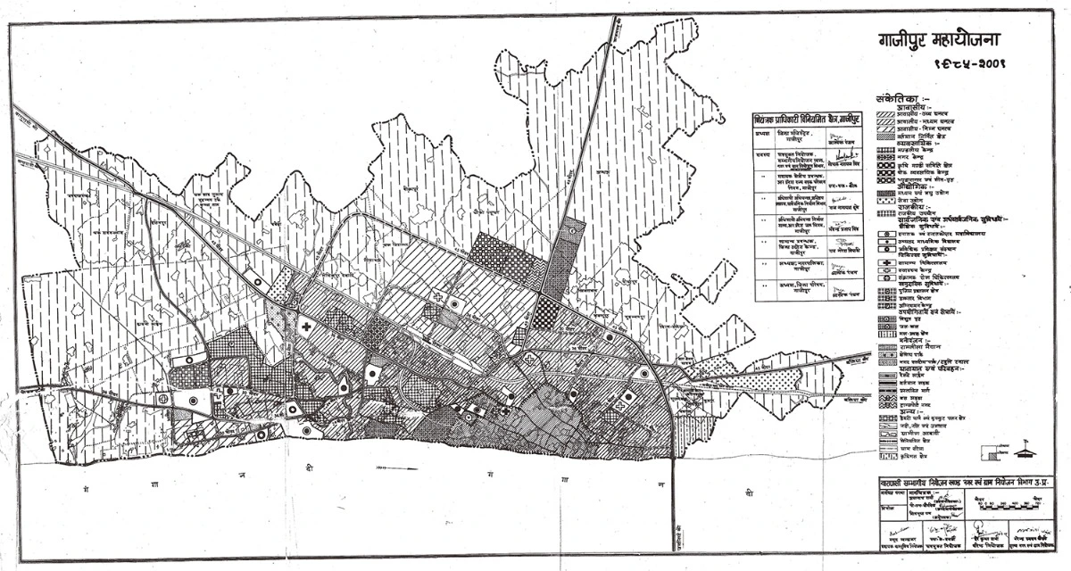 Ghazipur Master Plan Regulated Area Map PDF