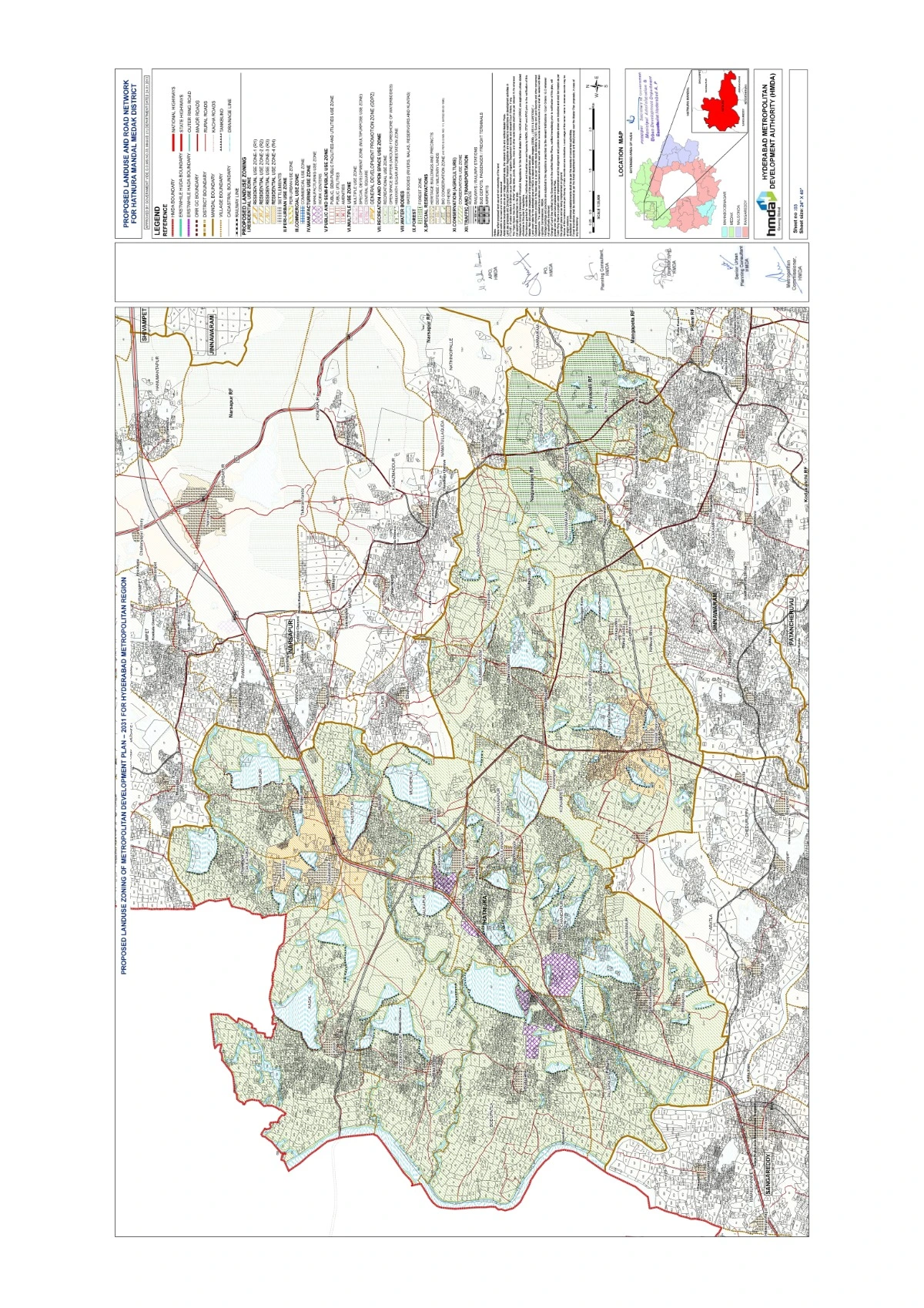 Hatnura Master Plan 2031 PDF Map Medak