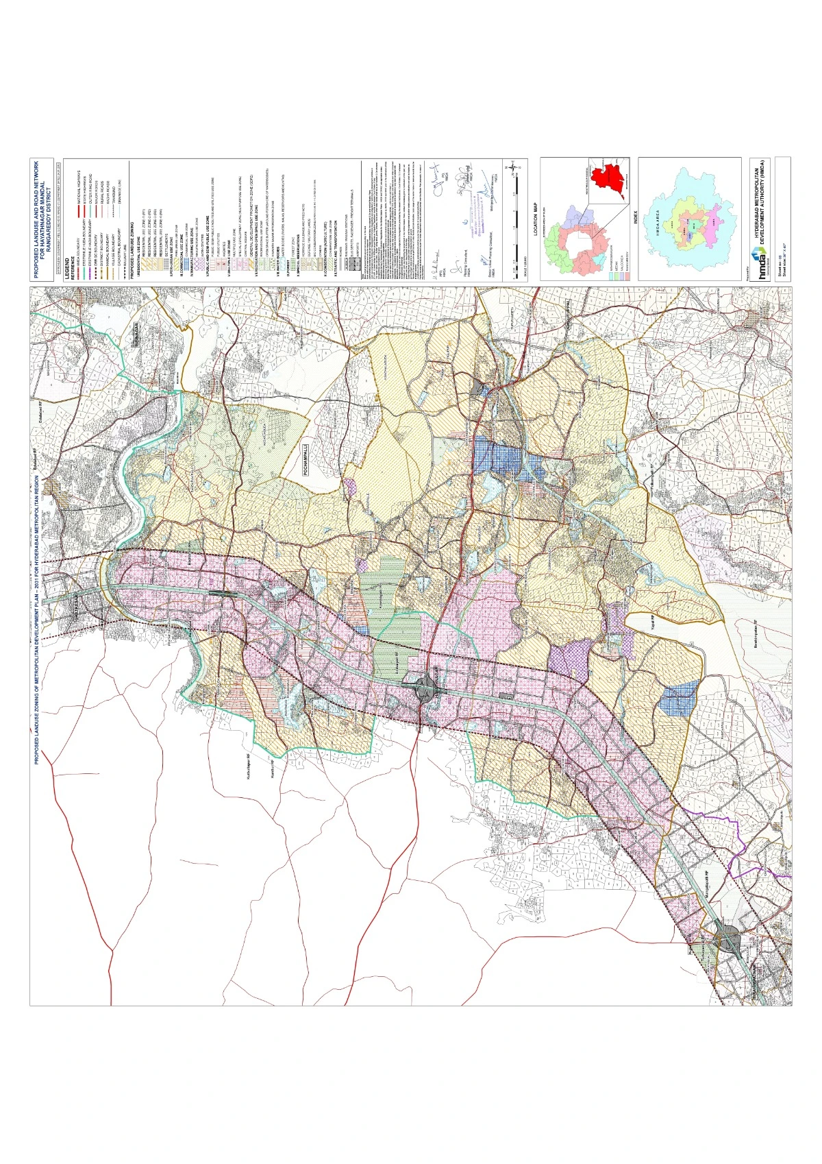 Hayathnagar Master Plan 2031 HMDA Rangareddy