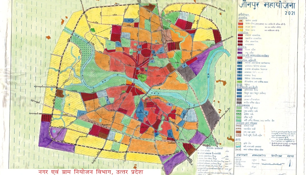 Jaunpur Master Plan Regulated Area Map