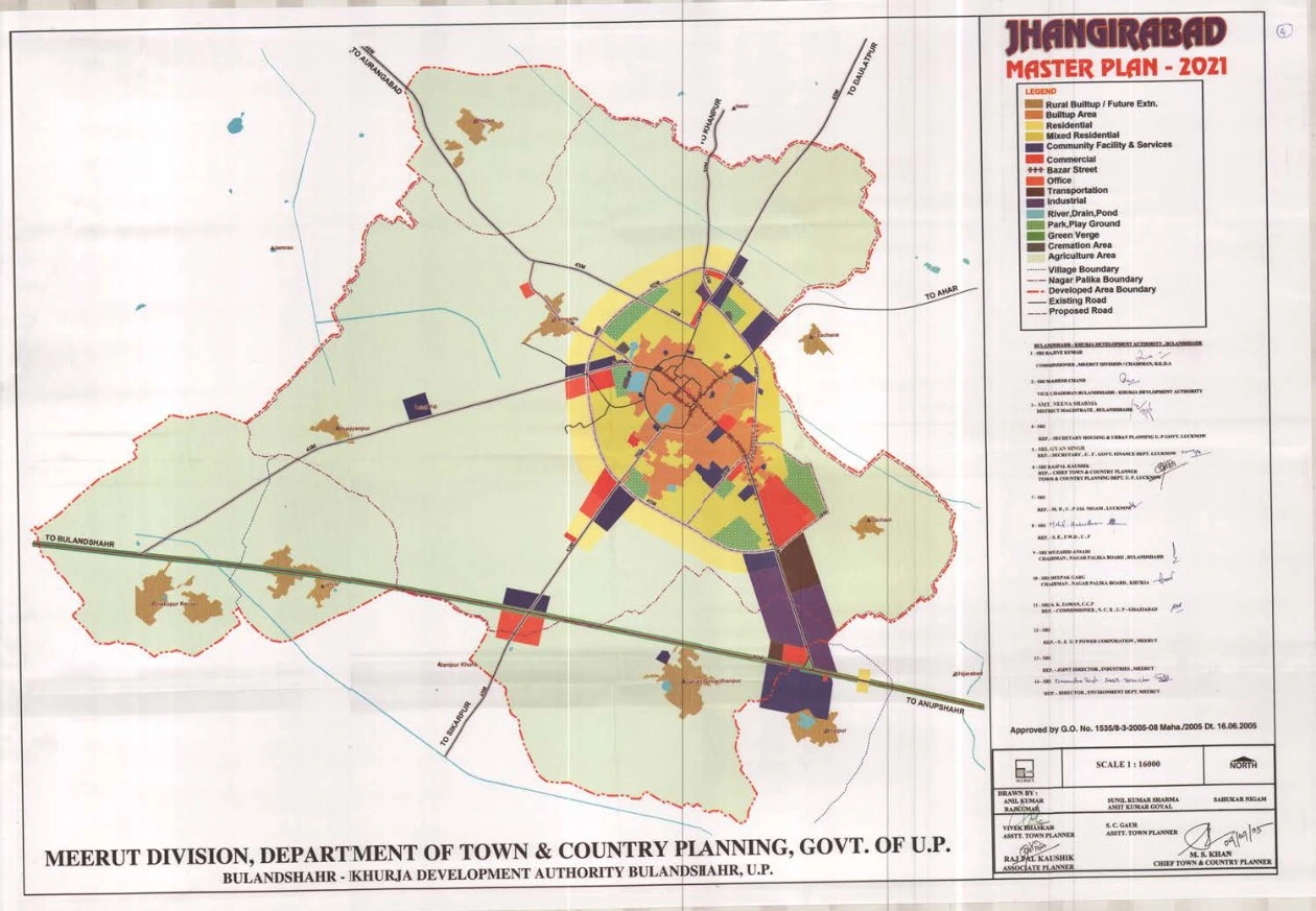 Jhangirabad Master Plan 2021 PDF Map