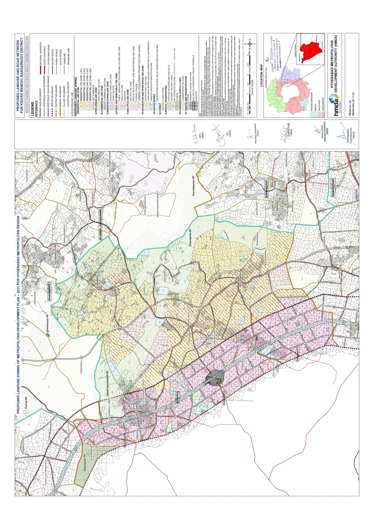 Kisara Master Plan 2031 PDF Proposed Landuse & Road Network Map