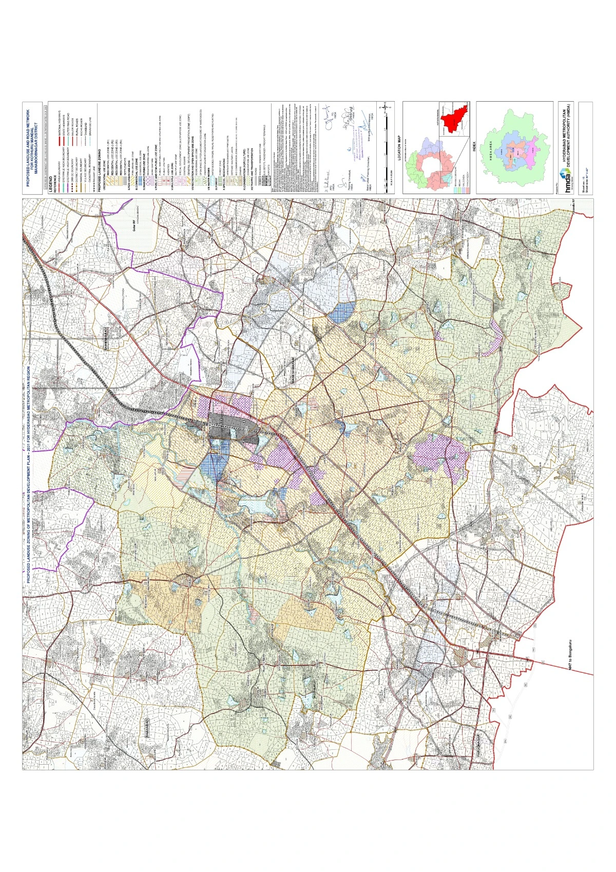 Kothuru Master Plan 2031 Proposed Landuse and Road Network PDF Map