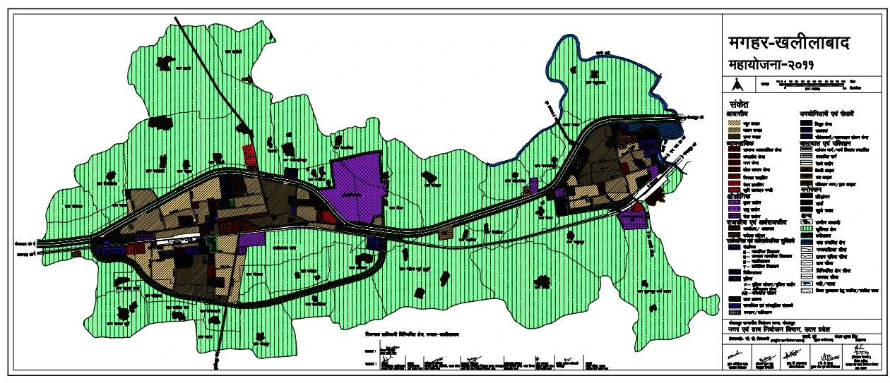 Maghar Khalilabad (Santakabir Nagar) Master Plan PDF Map