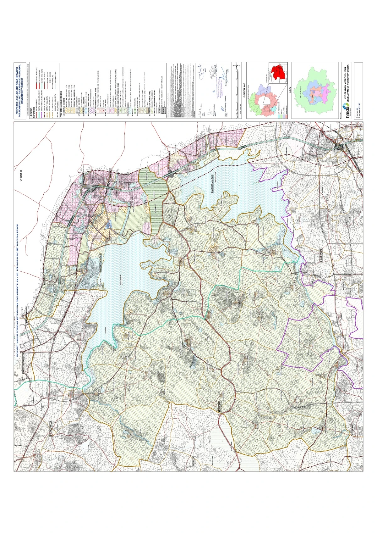 Moinabad and Rajendranagar Master Plan 2031 PDF Map