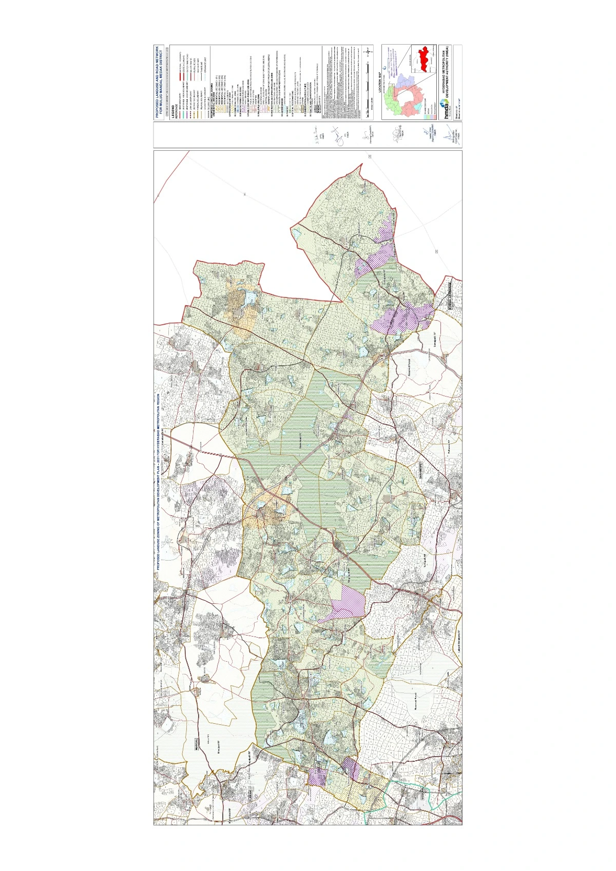 Mulug Master Plan 2031 - Proposed Landuse and Road Network Map PDF