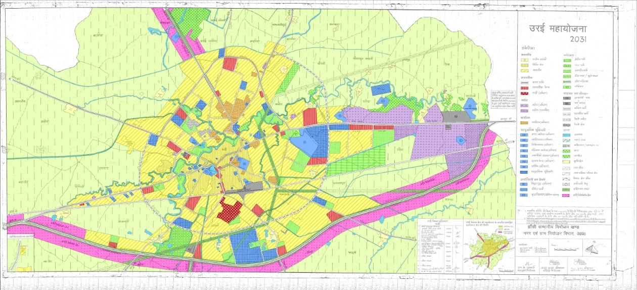 Orai Master Plan Map PDF 2031