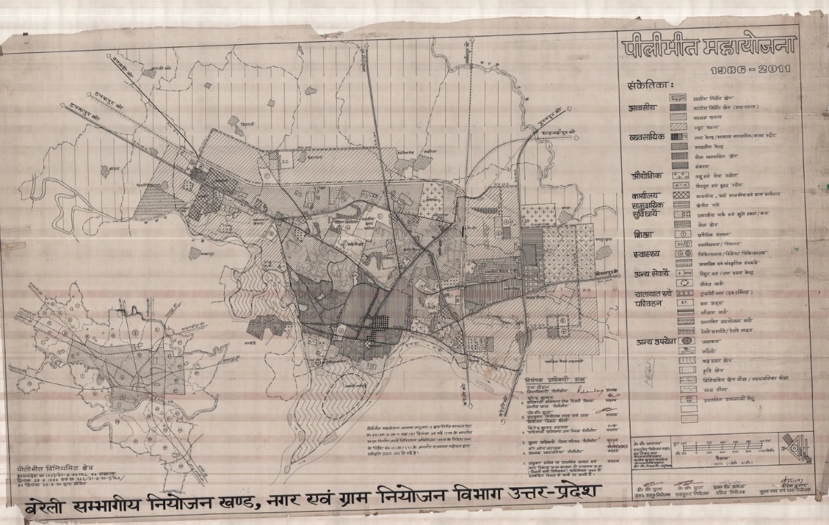 Pilibhit Master Plan Regulated Area Map PDF 2011 Approved