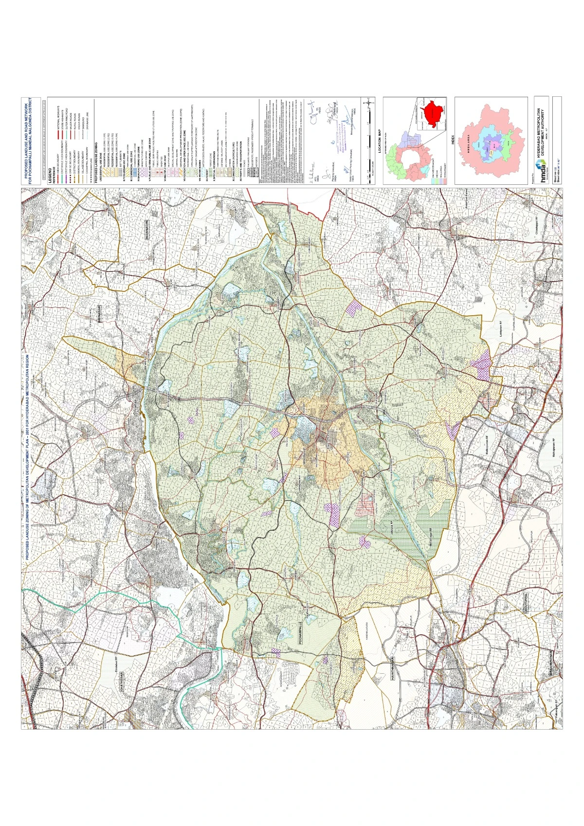 Pochampalli Master Plan 2031 PDF Map